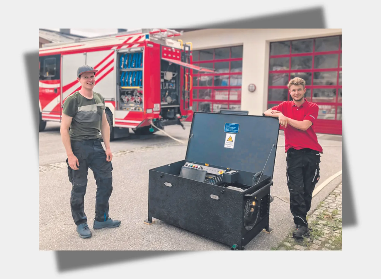 Mobiles Kleinstwasserkraftwerk im Einsatz